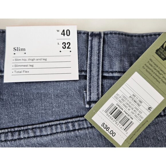 Goodfellow & Co Mens Slim Straight Fit Denim Blue Jeans W40 L32 Total Flex - Picture 8 of 9